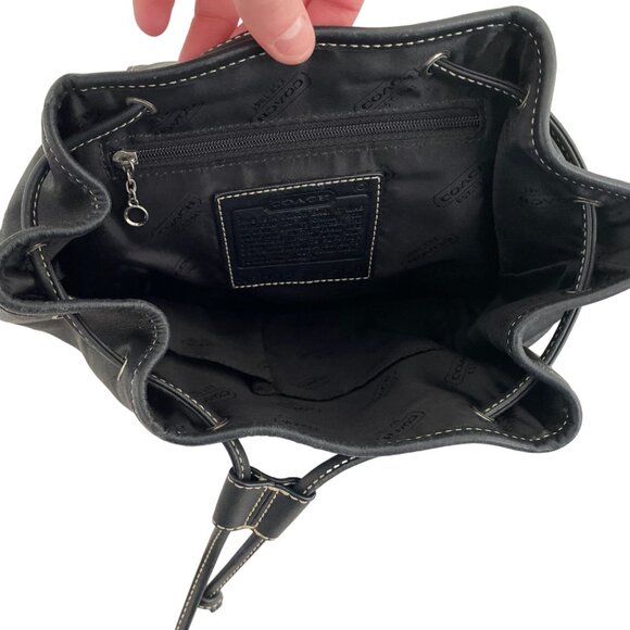 Coach Legacy Backpack 9569 Black Leather - Picture 5 of 7